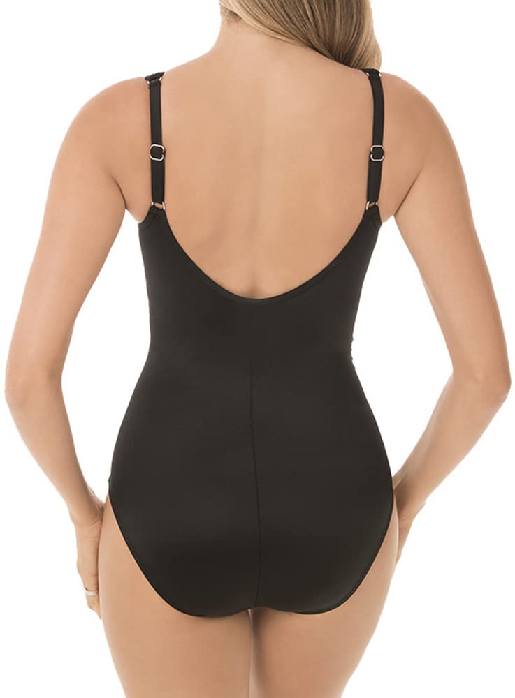 Miraclesuit 6516665 Women's Network Madero Black Underwired Shaping Swimsuit 48